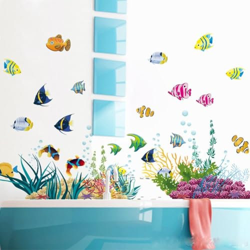 Niedliche Cartoon-Welt-Wandaufkleber für Kinderzimmer, tolle Deko-Idee für Wohnbereiche