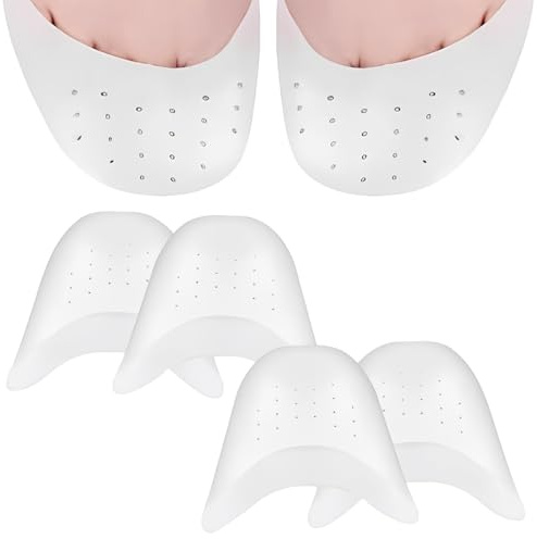 MWUMRCM Zehenschutz Silikon, 2 Paar Soft Gel Zehenkappen Zehenschoner, Gelschoner Zehenkappen, Zehenschutz Ballett, Spitzenschuhe Silikon Gel Pads, Für Ballett Spitzenschuhe Ballettschuhe (B)