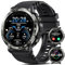 PYRODUM Montre Connectée Homme Étanche, Montre Sport 110+ Modes de Sport, Podometre, 24/7 Cardiofrequencemetre/SpO2/Sommeil, Mot de Passe, Appel Bluetooth, 1.52 AMOLED Smartwatch pour Android iOS