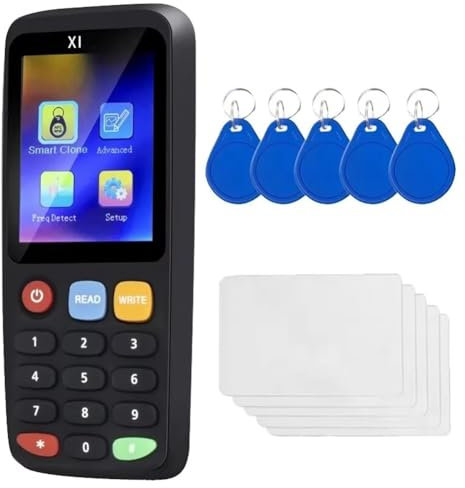 Rtxbvg Lector Duplicador y Decodificador NFC con Chip Inteligente RFID X7 + 5XCUID + Tarjeta 5XUID 125 KHz 13,56 MHz Tarjeta Clonadora de Credenciales