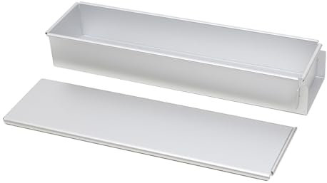 rectangular del pastel: molde para hornear rectangular, de caja con aluminio de tapa | de pan, reforma de mousse, removible, no estancado, para tiramisú, pastel de queso