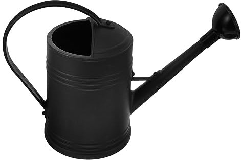 Mipcase Regadera De Plástico Largo para Jardinería Interiores y Exteriores, Capacidad Grande, Color Negro, Diseño Duradero y Práctico para Riego Suave
