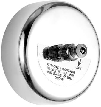 Rrlihjgu Tendedero Retráctil para Exterior | Cuerda para Ropa | Tendedero de Pared con Soporte de Acero Inoxidable Ahorra Espacio para Baño, Camping, Balcón, Interior y Viaje