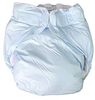 Langkee Haian Premium Baby-Windel für Erwachsene, Komfort und Schutz, Babyblau, Größe M