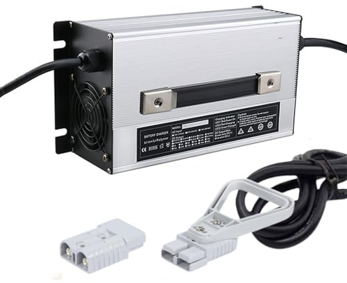 WLEJSL Chargeur Batterie pour Chariot Élévateur, 36 V 30 A, Haute Puissance, Intelligent, avec Prise Anderson 50 A/120 A/175 A/350 A, pour Transpalette Électrique Entièrement Automatique,A2,175A