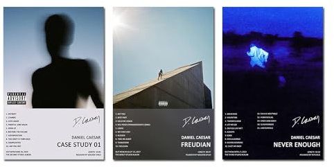 generisch Daniel Caesar Music Album Cover (Set of 3) Unframed 8inx12in(20x30cm) Papier Poster