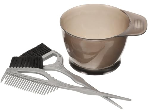Gogogmee Set Outils de Teinture Cheveux avec Bol Mélangeur et Brosses de Coloration Pinceaux Pratiques pour Salon Professionnel et Usage Maison Brosse Teinture Cheveux Réutilisable Facile à