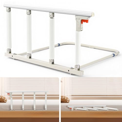 Barandilla Cama Adulto Barandilla Abatible para Cama Barreras Cama para Adultos Agarre de Protección para Prevención de Caídas Barrera Seguridad Niños Cama