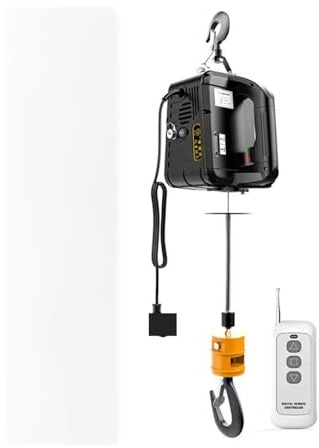 Grúa eléctrica portátil de 500 kg for automóviles, mejoras en el hogar, manipulación carga, elevación talleres producción para principiantes uso de bricolaje(Remote control)