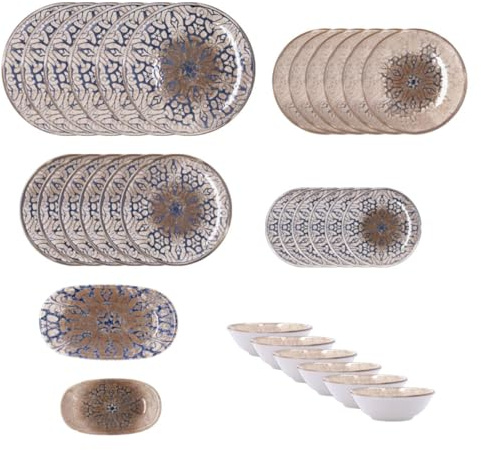 Bidasoa Deneb Hydrozero Vajilla Porcelana 32 Piezas 32 Piezas - 6 Personas Porcelana Apto Microondas
