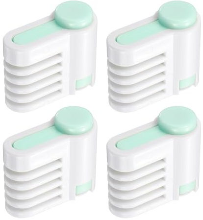 sourcing map 4 Pcs Cake Leveler Slicer, DIY Cake Slicer, 5 Layers Bread Leveler Cutter Kitchen Fixing Tools for Bread Toast Desserts Pastry DIY Baking, Light Green