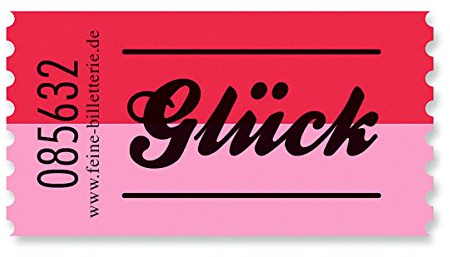 corpus delicti :: GLÜCK – 100 Stück Wertmarken von der Rolle – Marken/Abreißbons/Billetts/Tickets/Coupons