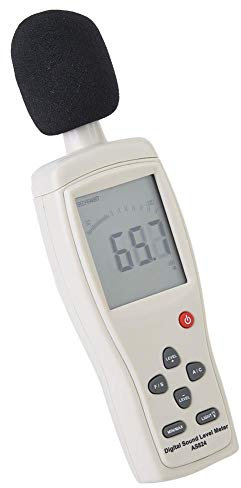 Dezibel-Messgerät, integriertes digitales Dezibel-Schallpegelmessgerät (0-130 dB), 1/2-Zoll-Elektret-Kondensatormikrofon, für Frequenzanalysator-Pegelaufnehmer, FFT-Analysator (Batterien nicht im Lief