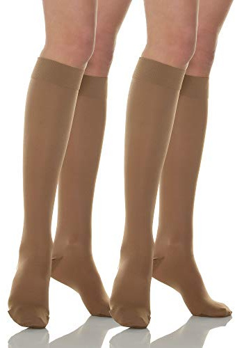 Relaxsan Basic 950 (2 Paia - Visone, tg.5) gambaletti preventivi compressione graduata 280 Den