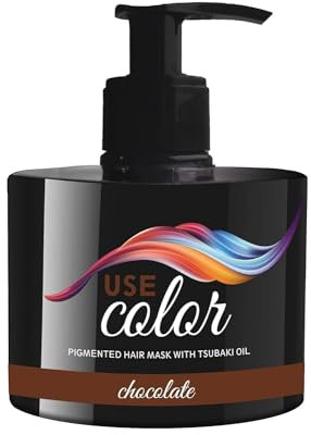 USE COLOR farbauffrischende Haarmaske mit Tsubaki-Öl - 300 ml mit Pumpe (Kupfer)