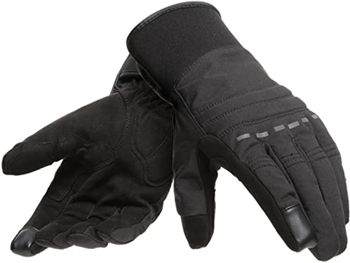 Dainese Stafford D-Dry Gloves, Motorradhandschuhe Sommer Wasserdicht, Herren, Schwarz/Anthrazit, L