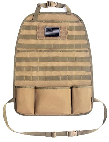 Cymwer Pochette de Siège de Voiture Suspendue Sac de Housse de Siège Arrière de Voiture Multifonctionnel Durable Capacité pour Camping Randonnée