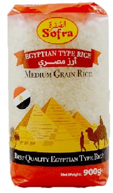 Egyptian Rice Medium Grain Rice Sofra 900g