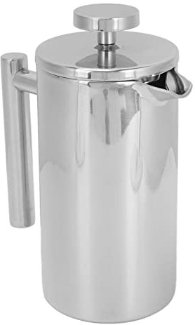 Cafetera De Prensa Francesa, Cafetera Portátil De Doble Capa De Acero Inoxidable, Tetera para El Hogar, Exteriores, Camping, Regalos De Viaje(1000ML)