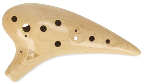 Ocarina de madera de arce alto C de 12 agujeros, ocarina tenor C, idea de regalo para los fanáticos del juego