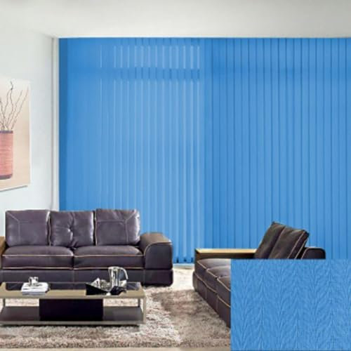FENGSHOUU Lamellenvorhang nach Maß,Vertikal Lamellen Jalousien,98mm Komplettset Vertikaljalousie,lichtdurchlässig und Verdunkelnd Jalousie,für Wohnzimmer Büro,Breite×Höhe (120cm x 260cm)