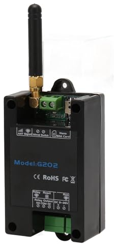 Telecomando per Cancello GSM G202, Interruttore Remoto, Uscita 3A 240VAC, Programmabile con 200 Numeri, Funzionamento relè, Quad Band Globale, per Porte, Ascensori, Garage