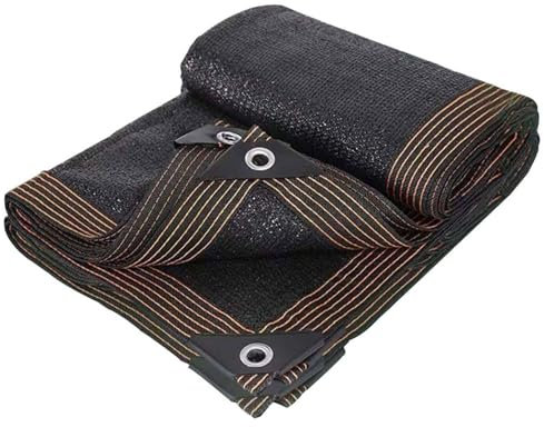 Telo Ombreggiante, Vela Parasole Tenda A Vela per Esterno Rete Ombreggiante Tessuto Ombreggiante Traforato Protezione Raggi UV 90%-95% Giardino/Domestico/Pianta/Terrazzo,black-5x8m