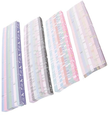 STOBOK 2160stücke Origami-papierstreifen Zum Basteln Mit Sternen Papiersterne Für Diy-projekte Origami-papier Für Party Und Heimdekoration