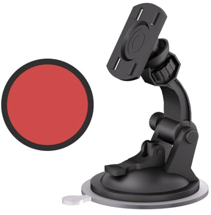 Aonerex KFZ Halterung für Navigationsgeräte, Saugnapf-Halterung mit Klebematte für Windschutzscheibe, Armaturenbrett, kompatibel mit GPS-Navigation mit 4 Löchern auf der Rückseite