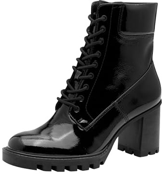 Tamaris Damen Lace Boot Heel 1-25132-45, Botas Cortas al Tobillo Mujer