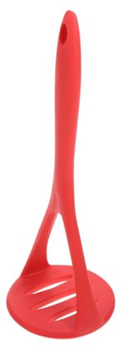 PartyKindom Silicone Potato Ricer and Food Crusher Creative Vegetable Masher Kitchen Gadget Red for Effortless Pureeing of Fruits and Vegetables Comfortable Grip