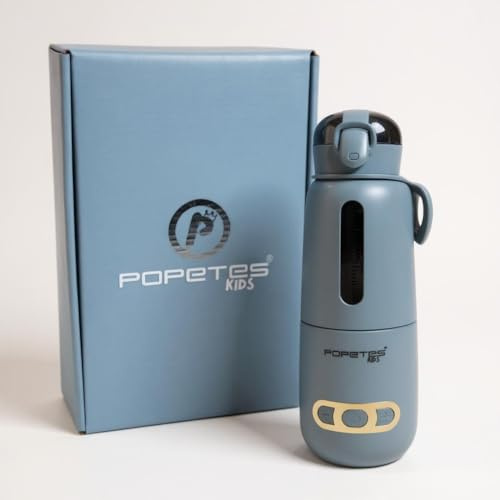 Popetes Kids - Calienta Biberones FREEDOM | Portátil, inalámbrico, desmontable | Batería 8h | Rosa, Azul o Blanco | Carga USB | Hasta 55 °C | Ideal para viajes y uso diario (AZUL)