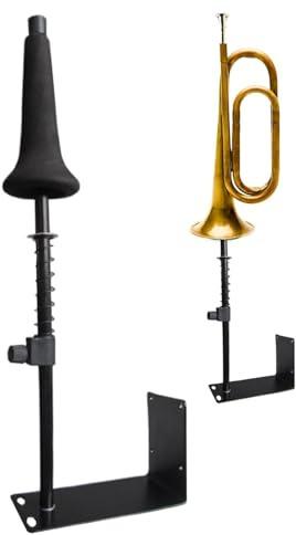 sporful Supporto da parete per trombone, supporto per trombone, per casa o sala band studio, in ottone, 57 cm
