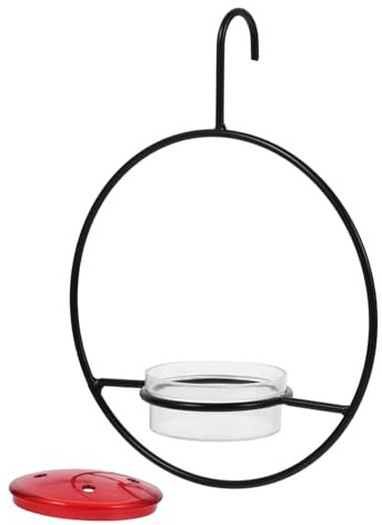 BESTonZON Mangeoire à Colibris Accessoire Pratique Facile à Remplir Suspendue en Métal pour Extérieur Décoration Jardin Fenêtre pour Oiseaux
