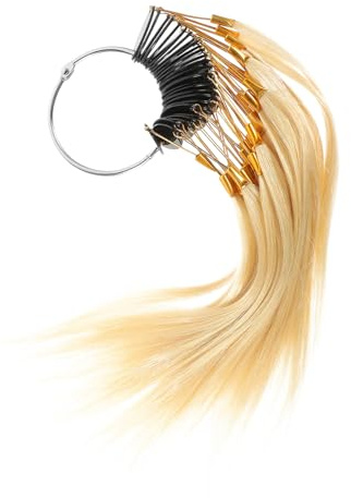 Homoyoyo Nuancier de Test Capillaire 30 Pièces en Vrai Cheveux, Léger et Facile à Transporter pour Coiffeurs Professionnels et Salons de Beauté