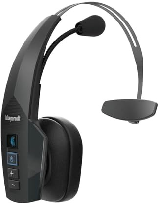 Jabra BlueParrott New B350-XT Cuffie Mono Over-Ear, Cuffie Bluetooth con controllo vocale per i viaggi su strada o per ambienti rumorosi, Autonomia batteria: 24 ore, Nero (Ricondizionato)