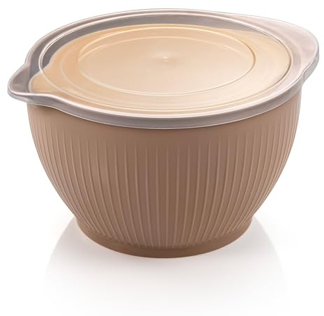 Tescoma 630383 Set 2 ciotole in plastica con coperchio 3,4l e 2l