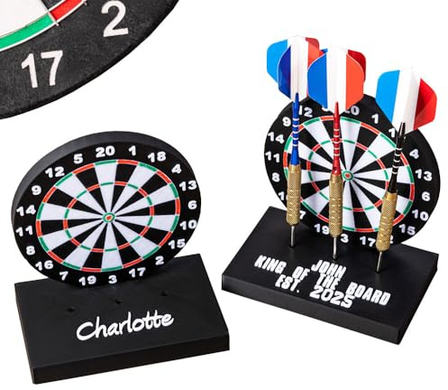 Personalisierter 3D-Gedruckter Dartboard-Muster-Darthalter, individueller Namens-Darthalter-Ständer für 3 Darts, individueller Dartboard-Ständer für Kinder, Dart-Aufbewahrungshalter