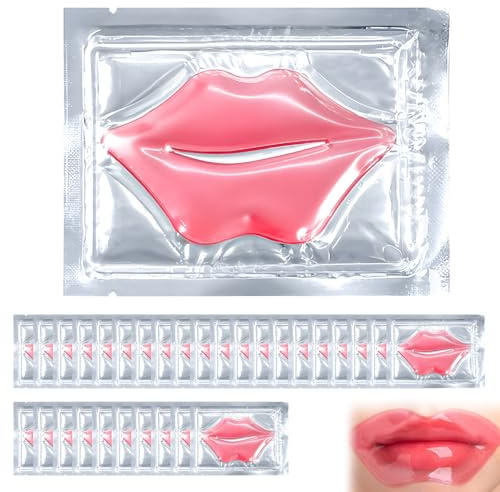 30 Stück Lippenmaske Pads Lip Mask Lippen Maske Spendet Feuchtigkeit Reduziert Mattheit Macht Weich Erhält Hautfeuchtigkeit Für Trockene Und Spröde Lippen Einzeln Verpackt Für Frauen Geeignet Ideal