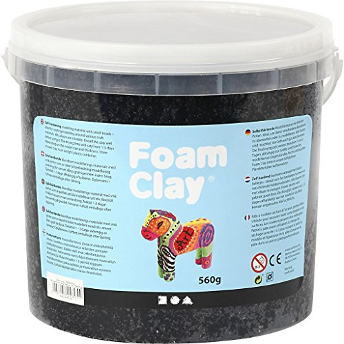 Foam Clay® självhärdande modelleringsmassa, svart, 560 g