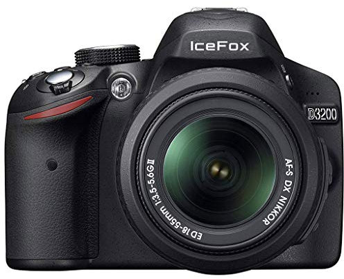 Nikon D3200 - Cámara réflex digital de 24 Mp (pantalla 2.9, vídeo Full HD), negro - kit cuerpo con objetivo Nikkor AF-S DX 18-55 mm II f:3.5G ED