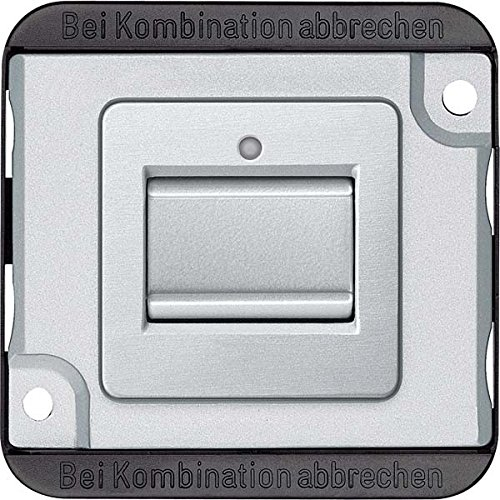 Merten Aus/Wechsel-Kontrollschalter-Eins. 1-polig 10 AX, AC 250 V, mattsilber, Panzer, Stück, MEG3106-7060