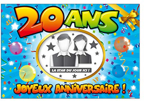 Album photo Souvenir personnalisable spécial anniversaire 20 ans