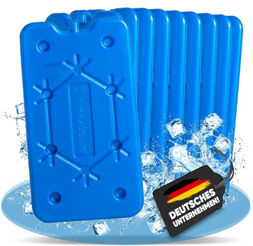 NEMT Flache Kühlakkus 400ml – Extra kompakte Kühlelemente – 10 Stück