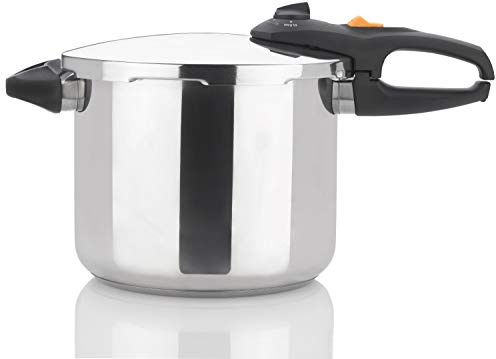 Zavor DUO 10 Quart Multi-Setting Pressure Cooker & Canner with Digital Cookbook and Steamer Basket - 3 1Qt Jar Canning Capacity, Polished Stainless Steel (ZCWDU04)