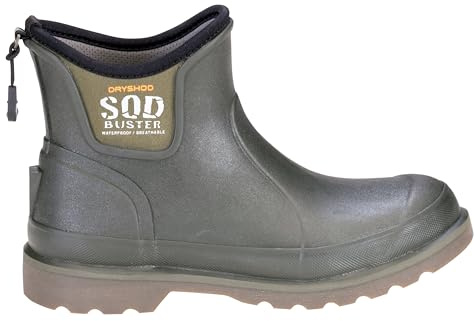 Dryshod Women's Sod Buster Garden Ankle Work Boots | Waterproof | Moisture Wicking |Moss | Size 9
