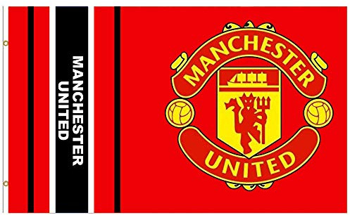 MUFC Giant Manchester Utd Football Crest Flag (5ft x 3ft & 100% Polyester)