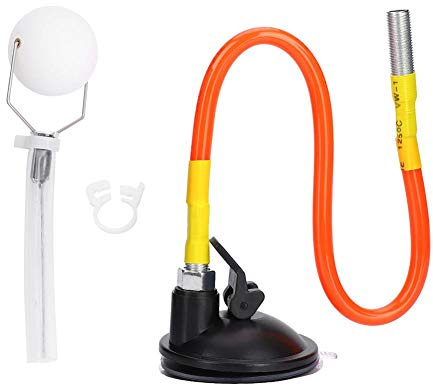 Nikou Tischtennis Trainer, Ping Pong Ball Training PVC Verstellbarer Tischtennisball Sauger Training Ping Pong Bälle Trainer Ausrüstung für Drinnen Draußen