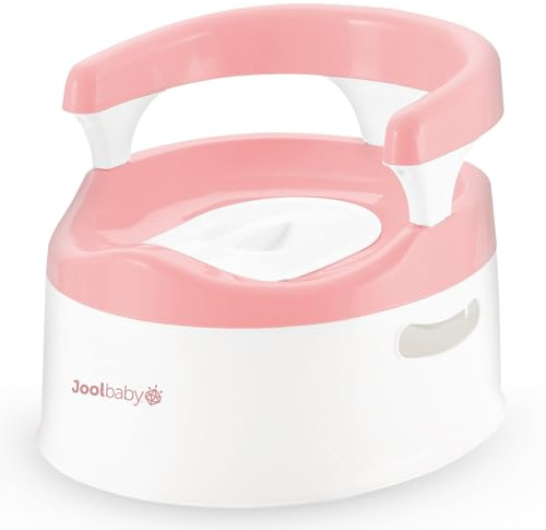 Jool Baby Potty Chair for Toddler Toilet Training - Splash Guard & Back Support (Pink)