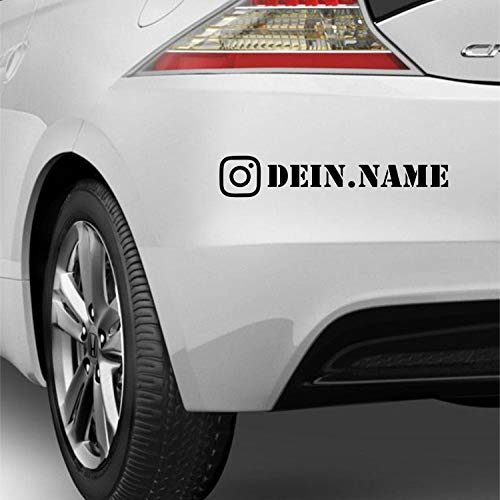 myrockshirt Insta InstagramLogo mit Name Wunschname ca 20cm typ1 Aufkleber Sticker Autoaufkleber Wandtattoo